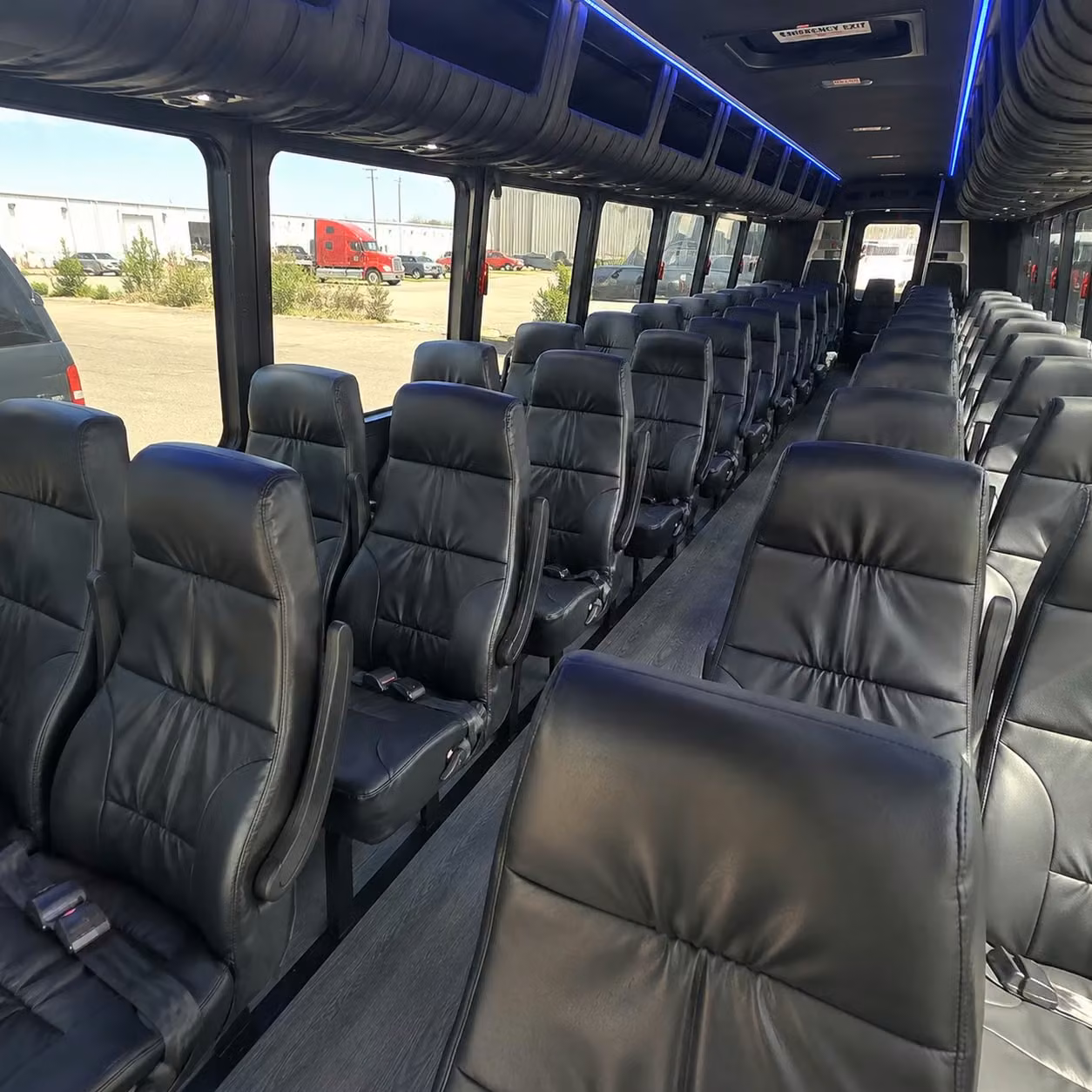 28 passenger minibus interior