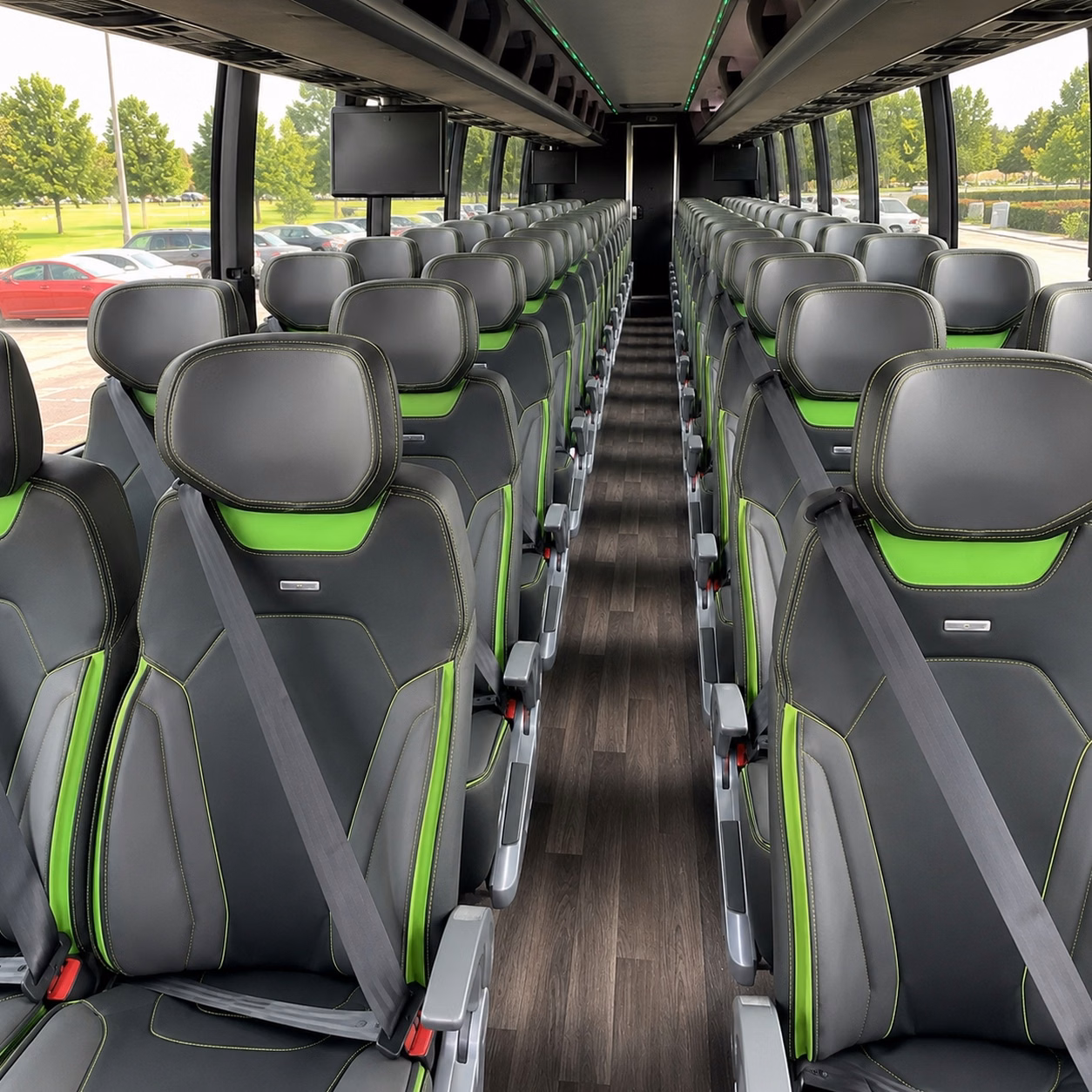 pearland charter bus interior