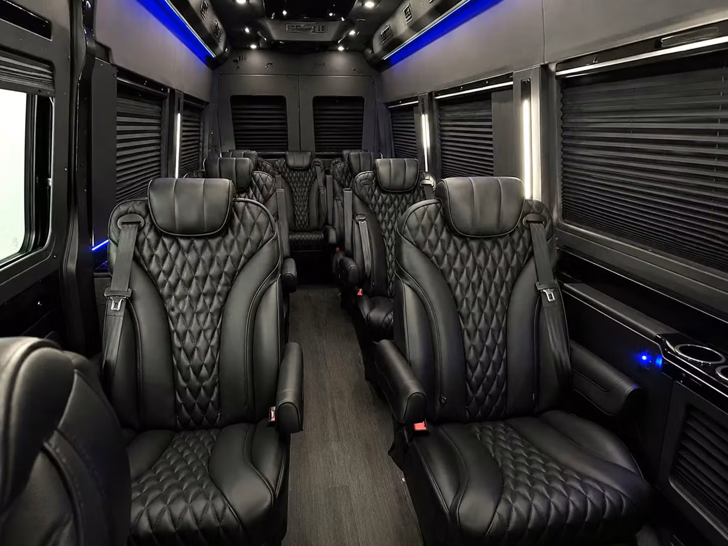 sprinter van with driver inside